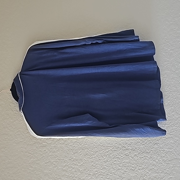 Eberjey blue with white striped pajama top - Picture 2 of 3